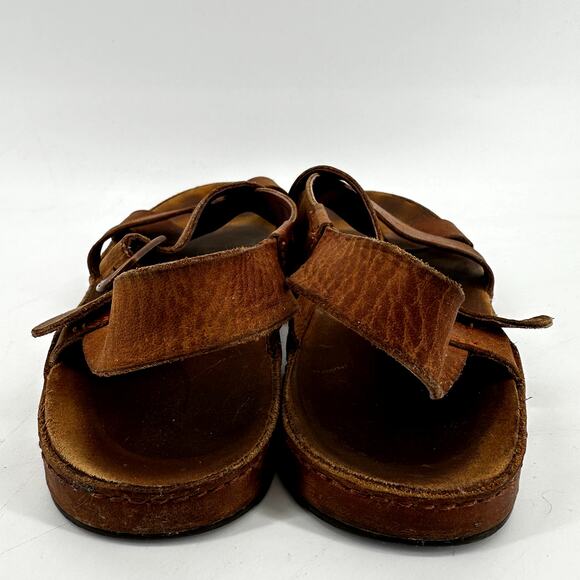 Chaco Wayfarer Sport Sandals Leather ChacoGrip LUVSEAT Sling Back Rust Brown 9 - Picture 6 of 8